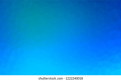 Light BLUE vector hexagon mosaic texture. Shining colored illustration in a Brand new style. Brand new design for your business.