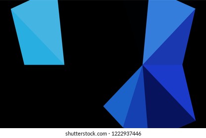 Light BLUE vector hexagon mosaic texture. A sample with polygonal shapes. Brand new design for your business.