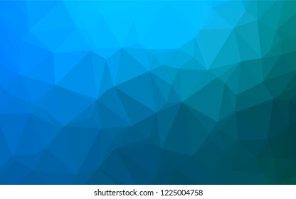 Light BLUE vector hexagon mosaic cover. Creative illustration in halftone style with gradient. The textured pattern can be used for background.