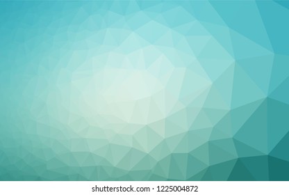 Light BLUE vector hexagon mosaic texture. Modern geometrical abstract illustration with gradient. The template can be used as a background for cell phones.