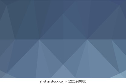 Light BLUE vector hexagon mosaic template. Creative geometric illustration in Origami style with gradient. The template can be used as a background for cell phones.
