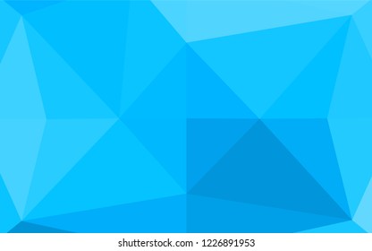 Light BLUE vector hexagon mosaic texture. A completely new color illustration in a vague style. The completely new template can be used for your brand book.