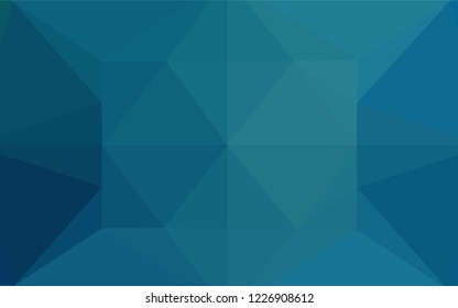 Light BLUE vector hexagon mosaic template. Brand new colored illustration in blurry style with gradient. The template can be used as a background for cell phones.