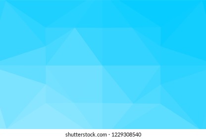 Light BLUE vector hexagon mosaic texture. Creative geometric illustration in Origami style with gradient. The best triangular design for your business.