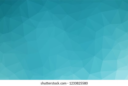 Light BLUE vector hexagon mosaic cover. Colorful illustration in abstract style with gradient. The completely new template can be used for your brand book.