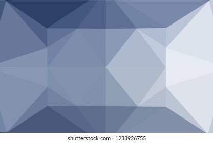 Light BLUE vector hexagon mosaic cover. Modern geometrical abstract illustration with gradient. A completely new design for your business.