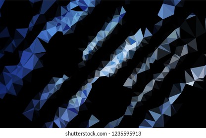 Light BLUE vector hexagon mosaic template. Shining colored illustration in a Brand new style. Brand new style for your business design.