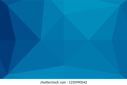 Light BLUE vector hexagon mosaic cover. A vague abstract illustration with gradient. Brand new style for your business design.