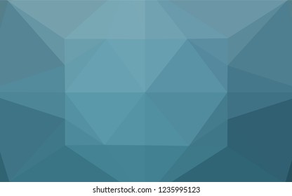 Light BLUE vector hexagon mosaic template. A vague abstract illustration with gradient. A new texture for your design.