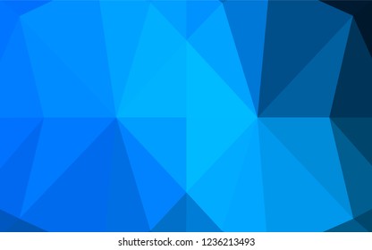 Light BLUE vector hexagon mosaic texture. Modern geometrical abstract illustration with gradient. The textured pattern can be used for background.