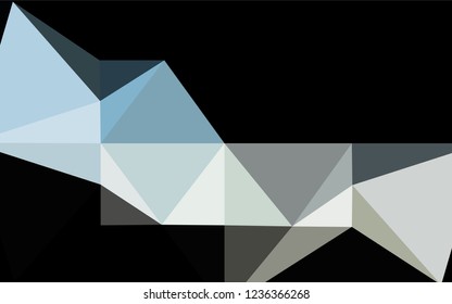 Light BLUE vector hexagon mosaic texture. Glitter abstract illustration with an elegant design. Brand new design for your business.