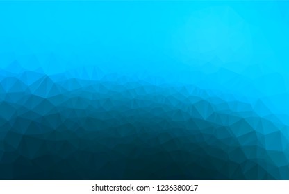 Light BLUE vector hexagon mosaic cover. Colorful illustration in abstract style with gradient. A new texture for your design.
