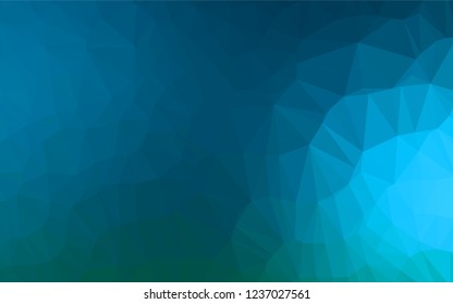 Light BLUE vector hexagon mosaic texture. Shining colored illustration in a Brand new style. Triangular pattern for your business design.