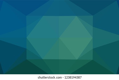 Light BLUE vector hexagon mosaic texture. A completely new color illustration in a vague style. A completely new design for your business.