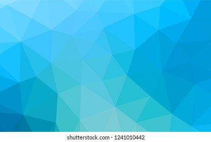 Light BLUE vector hexagon mosaic texture. Shining colored illustration in a Brand new style. The template can be used as a background for cell phones.