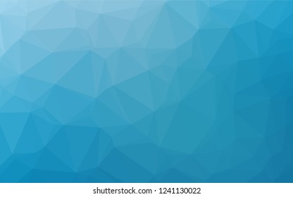 Light BLUE vector hexagon mosaic texture. A vague abstract illustration with gradient. A completely new design for your business.