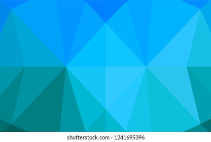 Light BLUE vector hexagon mosaic cover. Colorful abstract illustration with gradient. The completely new template can be used for your brand book.