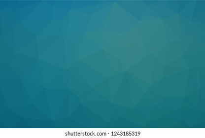 Light BLUE vector hexagon mosaic template. Colorful abstract illustration with gradient. The template can be used as a background for cell phones.