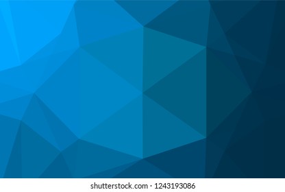 Light BLUE vector hexagon mosaic template. An elegant bright illustration with gradient. Brand new design for your business.