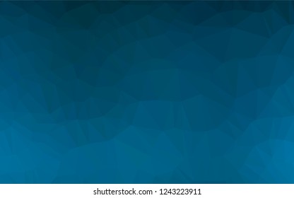 Light BLUE vector hexagon mosaic cover. Brand new colored illustration in blurry style with gradient. The completely new template can be used for your brand book.