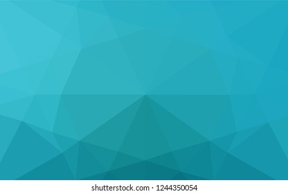 Light BLUE vector hexagon mosaic template. A vague abstract illustration with gradient. The best triangular design for your business.