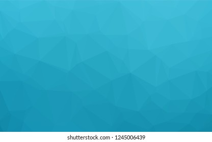 Light BLUE vector hexagon mosaic template. Creative illustration in halftone style with gradient. The textured pattern can be used for background.