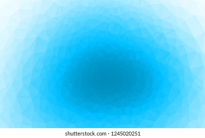 Light BLUE vector hexagon mosaic cover. A vague abstract illustration with gradient. The elegant pattern can be used as part of a brand book.