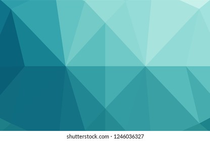 Light BLUE vector hexagon mosaic texture. Modern geometrical abstract illustration with gradient. A new texture for your design.
