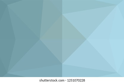 Light BLUE vector hexagon mosaic texture. A vague abstract illustration with gradient. The textured pattern can be used for background.