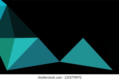 Light BLUE vector hexagon mosaic template. Shining colored illustration in a Brand new style. Brand new style for your business design.