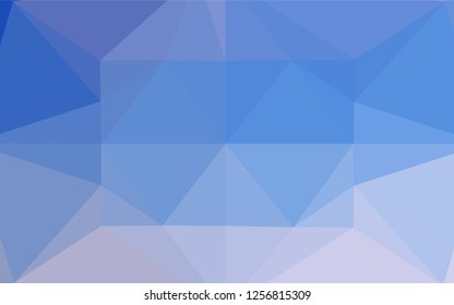 Light BLUE vector hexagon mosaic texture. Glitter abstract illustration with an elegant design. Brand new design for your business.