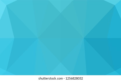 Light BLUE vector hexagon mosaic texture. Shining illustration, which consist of triangles. The polygonal design can be used for your web site.