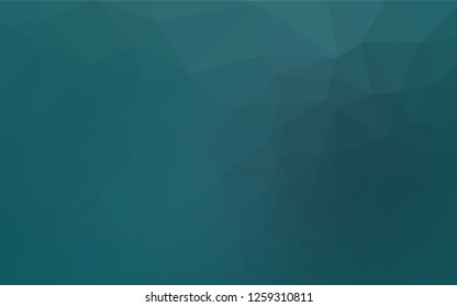 Light BLUE vector hexagon mosaic cover. Creative illustration in halftone style with gradient. The elegant pattern can be used as part of a brand book.