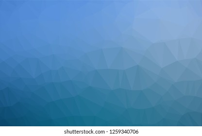 Light BLUE vector hexagon mosaic template. Brand new colored illustration in blurry style with gradient. The elegant pattern can be used as part of a brand book.