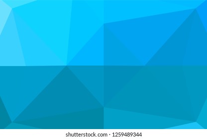 Light BLUE vector hexagon mosaic cover. A vague abstract illustration with gradient. A completely new template for your business design.