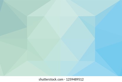 Light BLUE vector hexagon mosaic texture. Glitter abstract illustration with an elegant design. The polygonal design can be used for your web site.