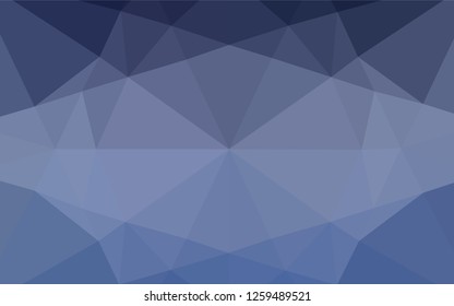 Light BLUE vector hexagon mosaic texture. Colorful abstract illustration with gradient. The best triangular design for your business.
