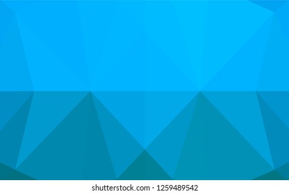 Light BLUE vector hexagon mosaic texture. A completely new color illustration in a vague style. The elegant pattern can be used as part of a brand book.