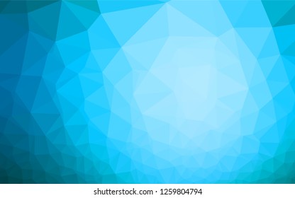 Light BLUE vector hexagon mosaic texture. A completely new color illustration in a vague style. The polygonal design can be used for your web site.