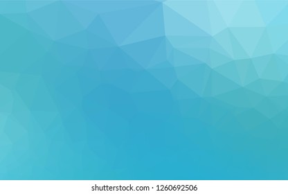 Light BLUE vector hexagon mosaic cover. Creative illustration in halftone style with gradient. A completely new design for your business.