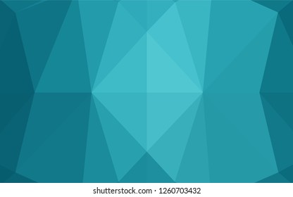 Light BLUE vector hexagon mosaic cover. Brand new colored illustration in blurry style with gradient. A completely new design for your business.