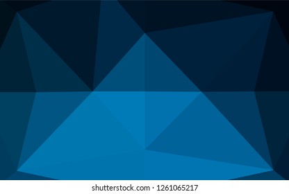 Light BLUE vector hexagon mosaic template. Colorful abstract illustration with gradient. The polygonal design can be used for your web site.