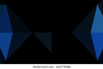 Light BLUE vector hexagon mosaic cover. An elegant bright illustration with gradient. A completely new template for your business design.