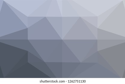 Light BLUE vector hexagon mosaic cover. Shining illustration, which consist of triangles. The elegant pattern can be used as part of a brand book.