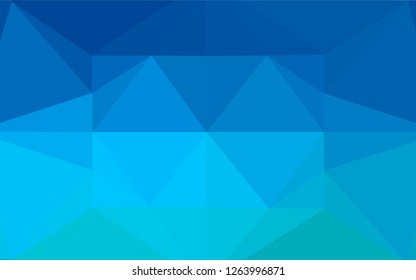 Light BLUE vector hexagon mosaic texture. Shining colored illustration in a Brand new style. The textured pattern can be used for background.