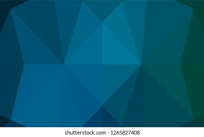 Light BLUE vector hexagon mosaic cover. A completely new color illustration in a vague style. The polygonal design can be used for your web site.