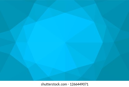 Light BLUE vector hexagon mosaic cover. Shining colored illustration in a Brand new style. The elegant pattern can be used as part of a brand book.