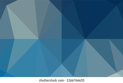 Light BLUE vector hexagon mosaic texture. Colorful abstract illustration with gradient. A completely new design for your business.