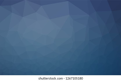 Light BLUE vector hexagon mosaic cover. Shining illustration, which consist of triangles. Brand new design for your business.