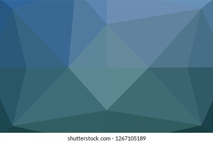 Light BLUE vector hexagon mosaic template. An elegant bright illustration with gradient. The completely new template can be used for your brand book.